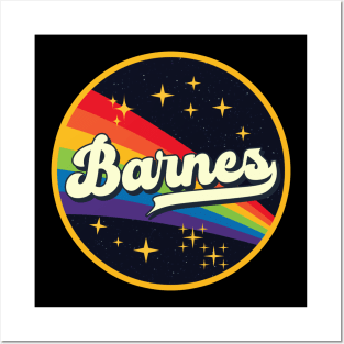 Barnes // Rainbow In Space Vintage Style Posters and Art